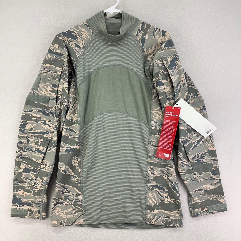 MASSIF Combat Shirt Mens‎ S Green NWT Camo Tiger ABU Non FP Technical Field